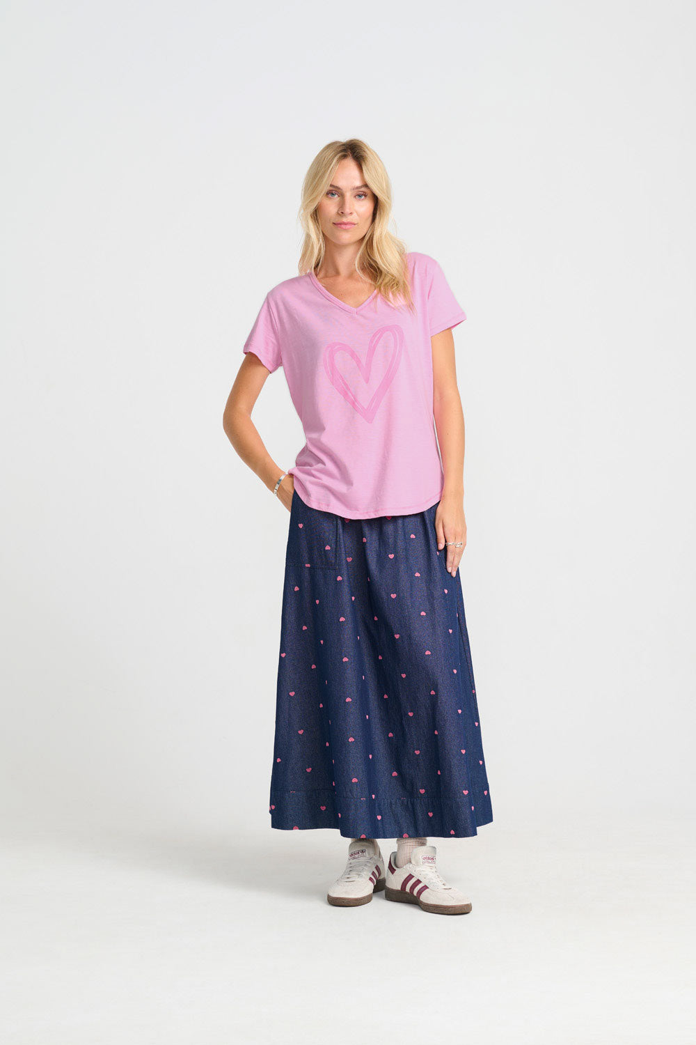 Heart Tee - Pink