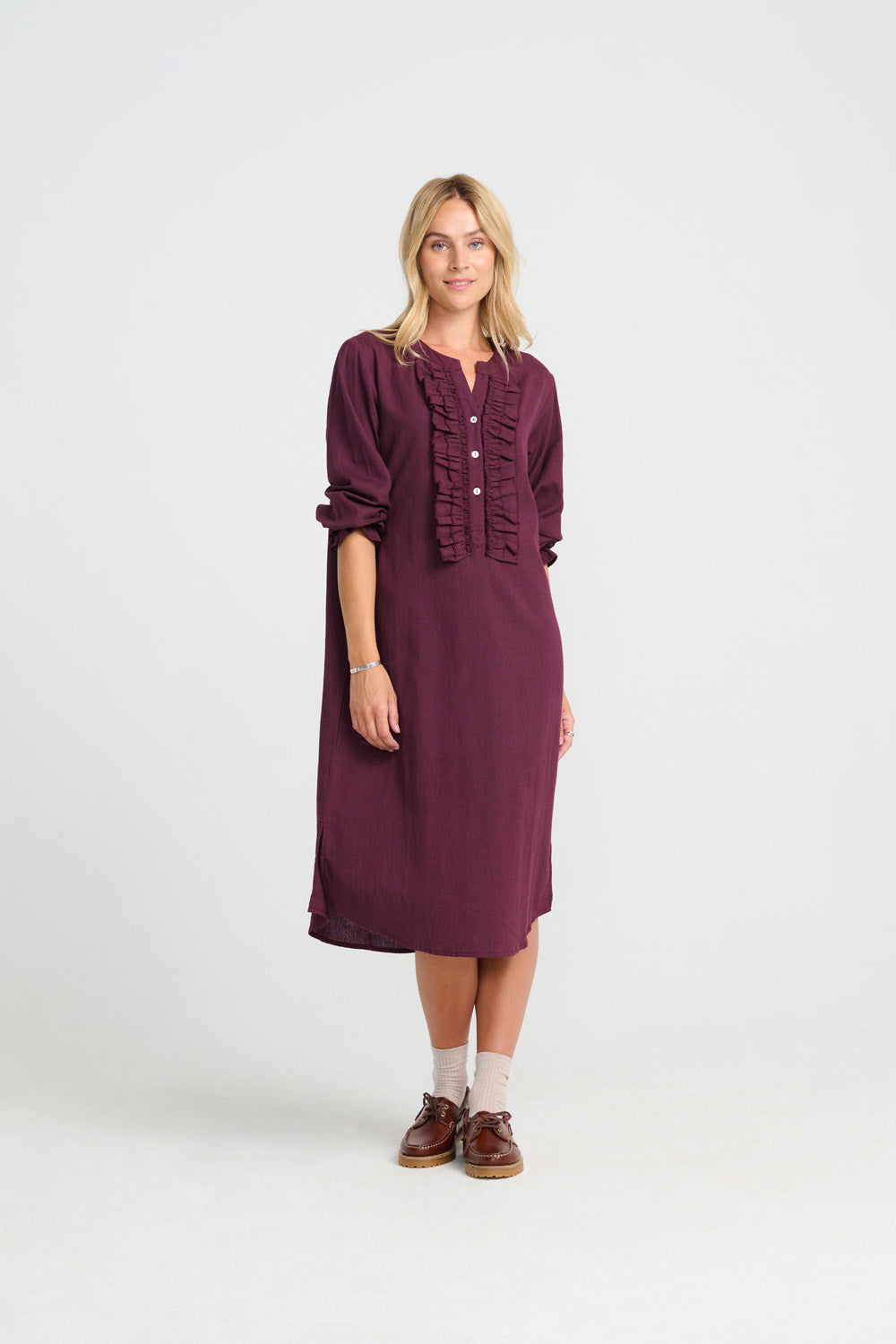 Irena Tunic Dress - Wine