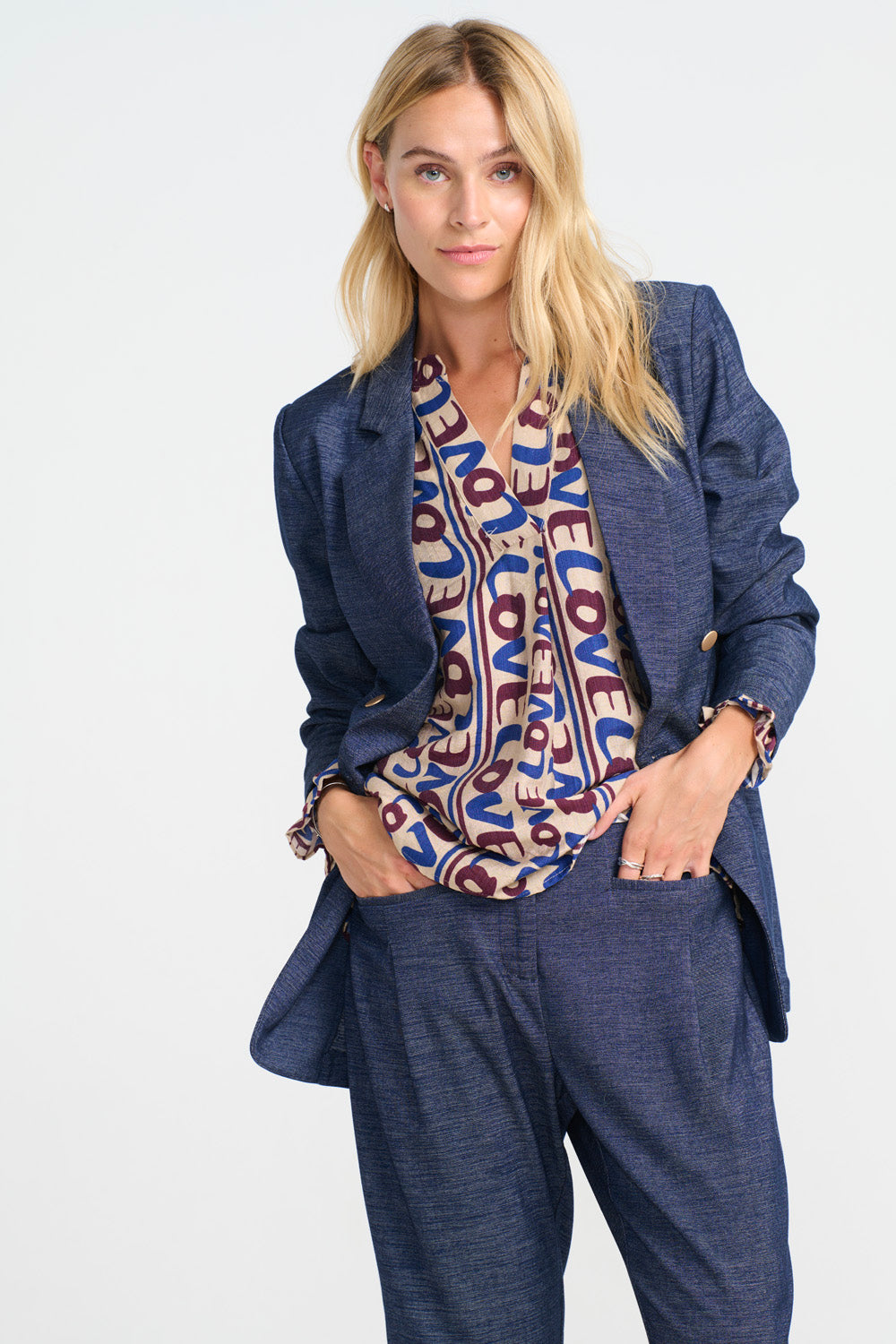 Hardy Blazer - Blue Denim