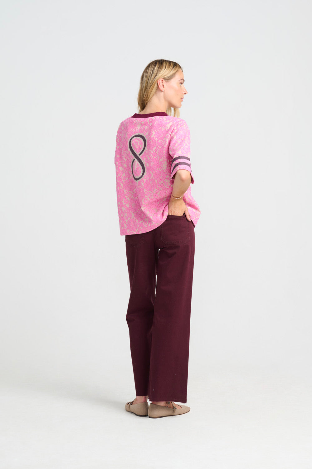 Wang Lace Tee - Pink