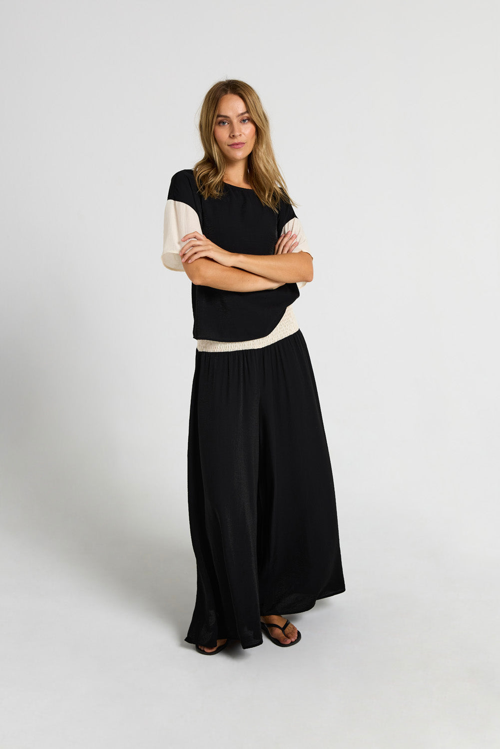 Prato Pants - Black/Whisper