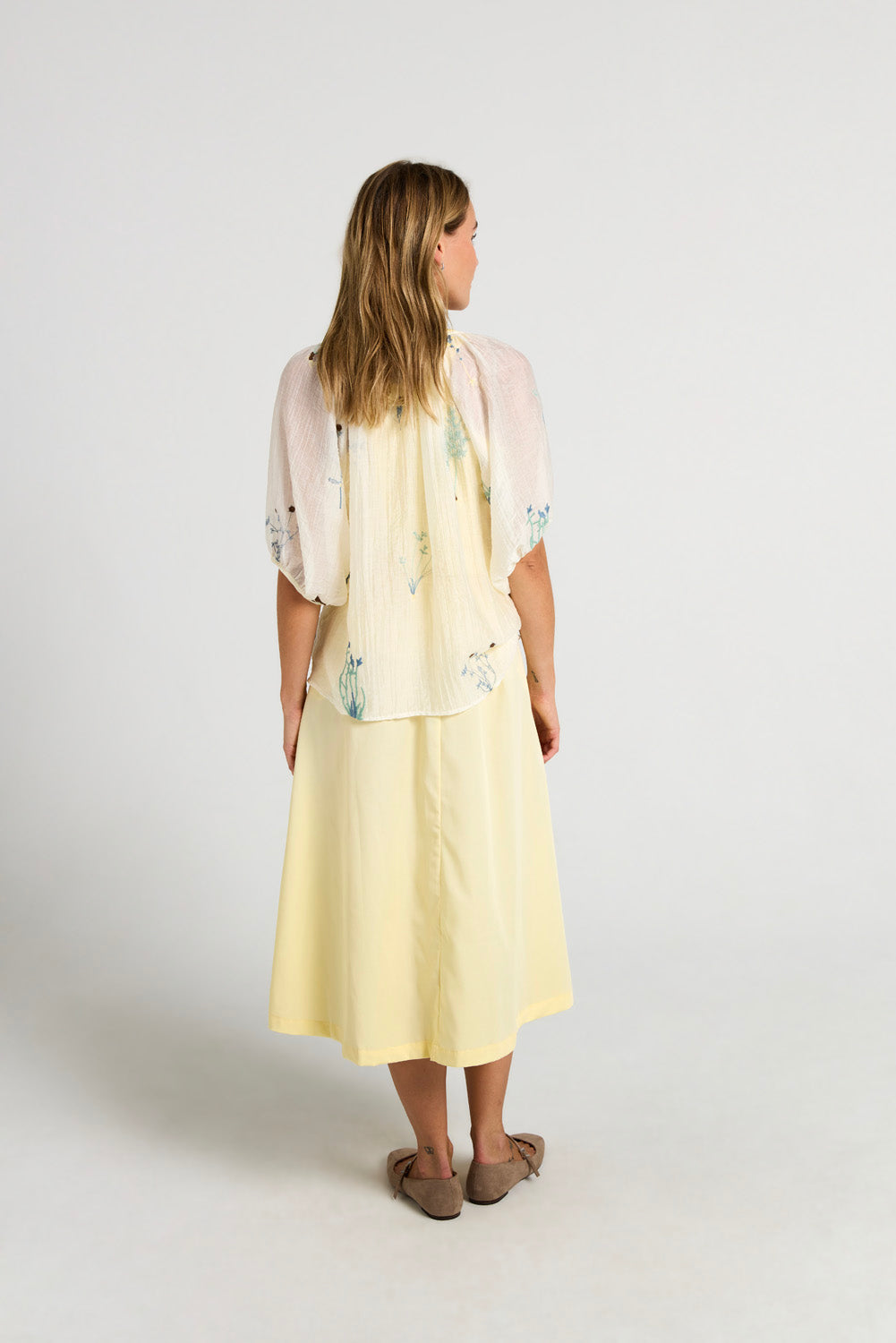 Louisa Blouse - White flower