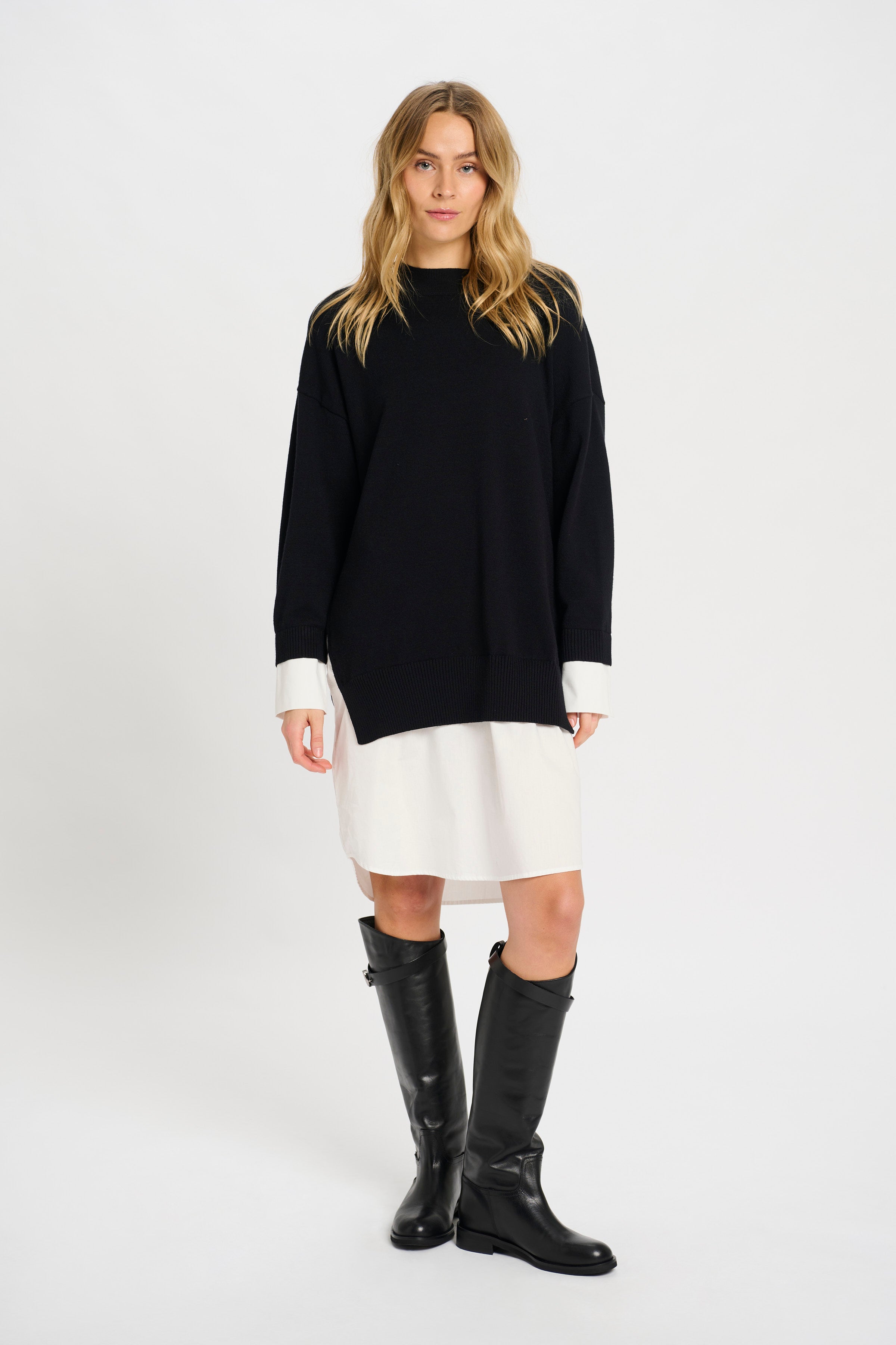 Dagmar Shirt Dress - Black