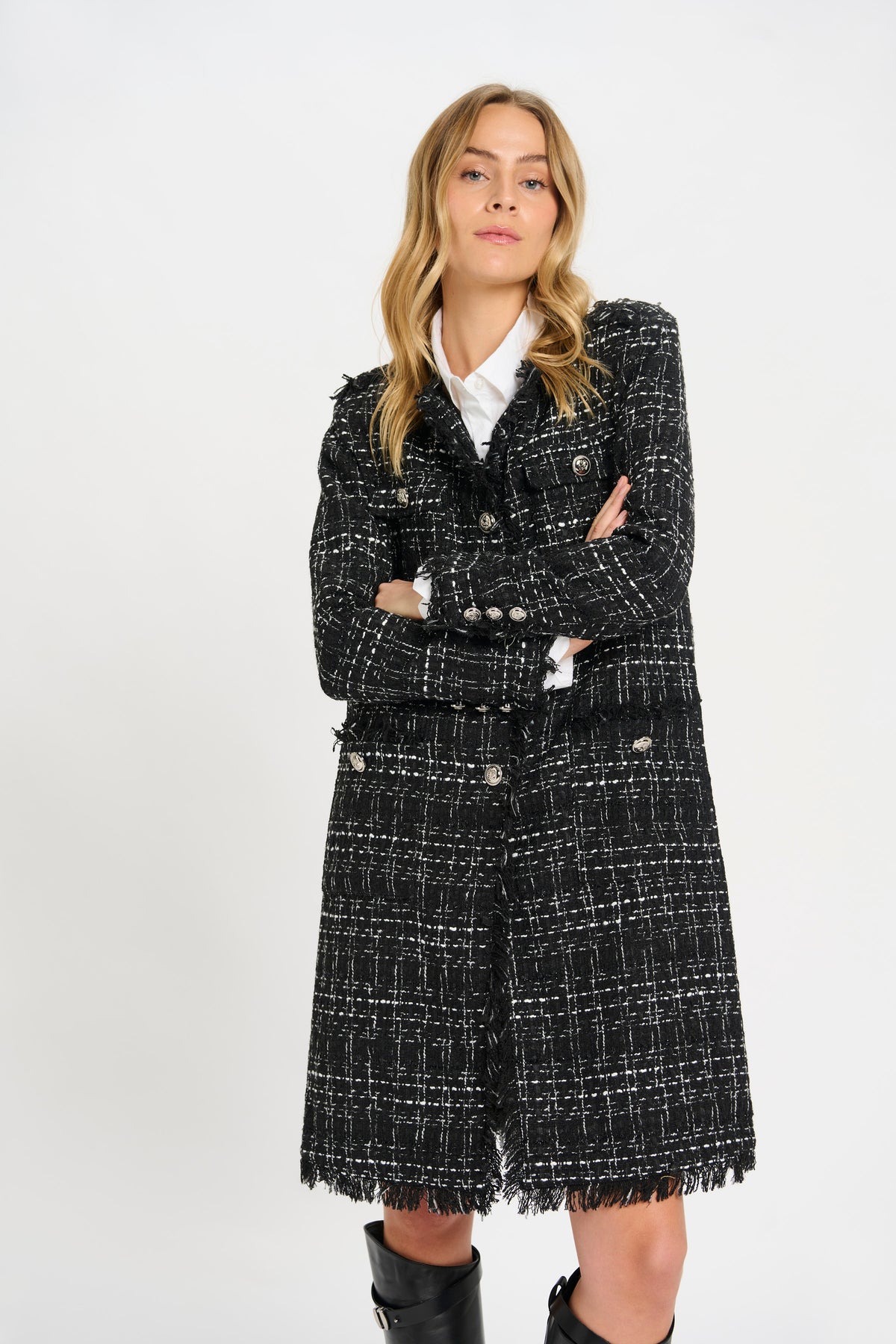 Bouchle Long Jacket - Black