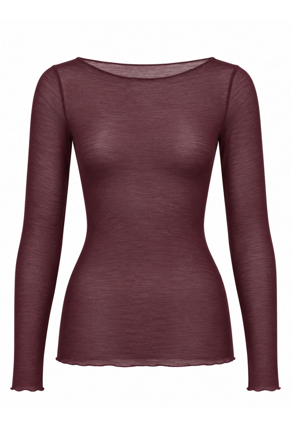 Costamani Allie B Neck Blouse Burgundy