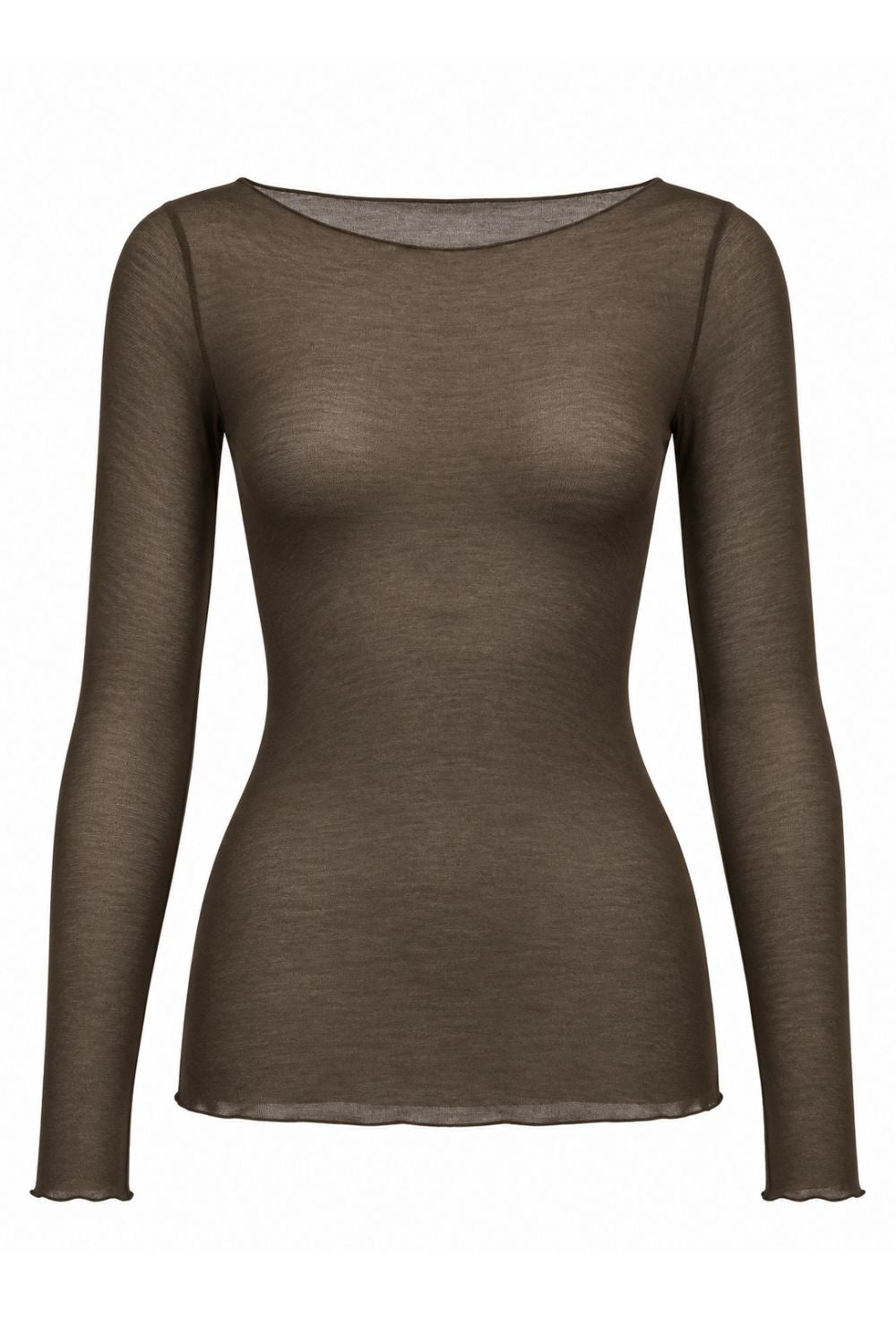 Costamani Allie B Neck Blouse Choco