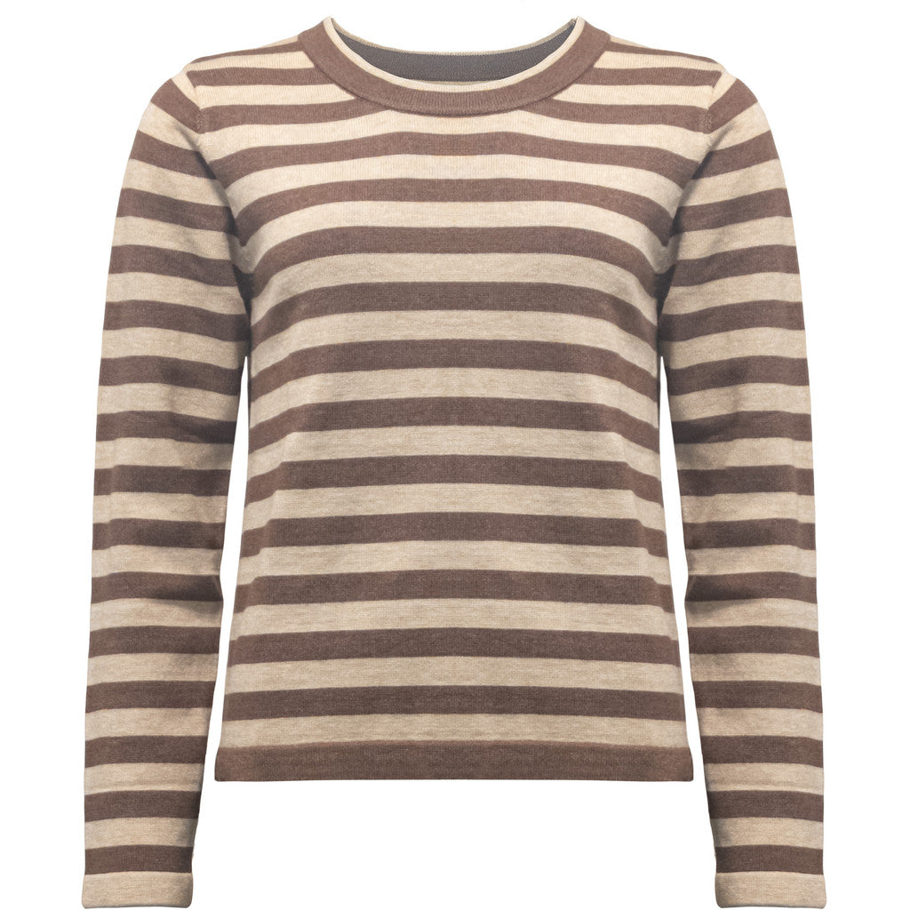 Costamani Allie L/S Pullover Knits Choco Mix
