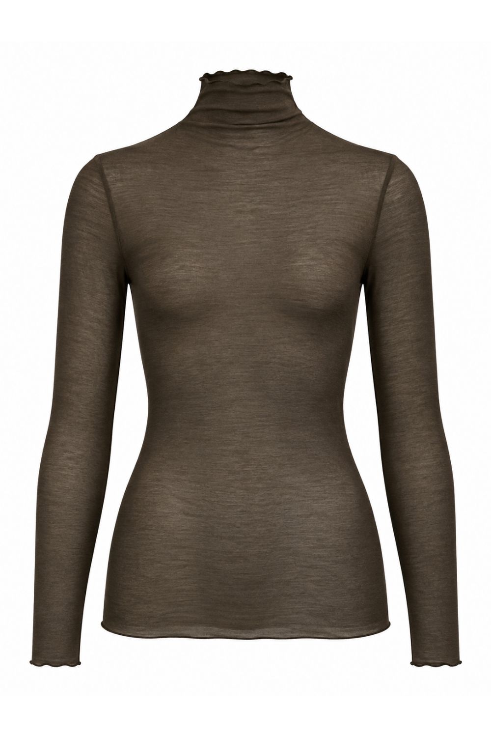 Costamani Allie Turtle Neck Blouse Choco