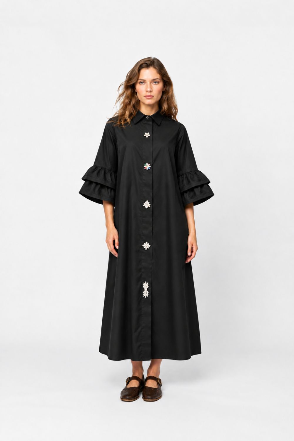 Costamani Amina Long Shirt Shirts Black