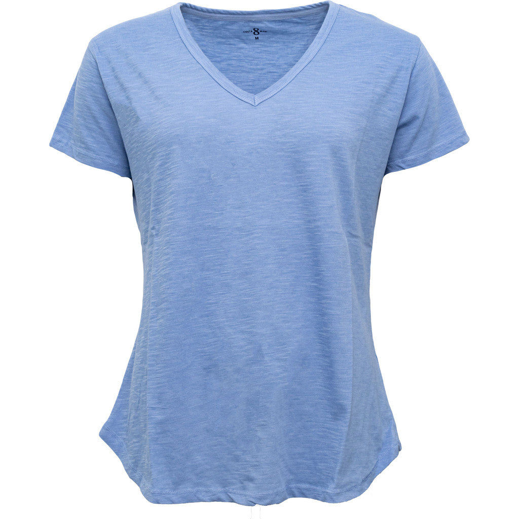 Costamani Basic S/S Tee V-neck T-shirts Blue