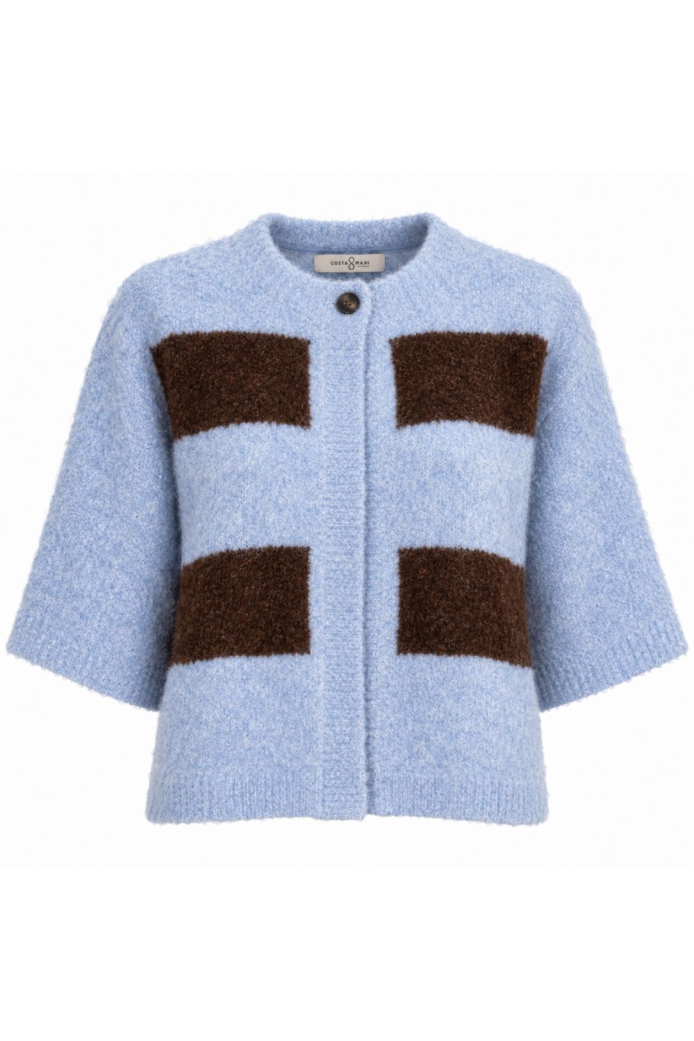 Costamani Cassie Cardigan Knits Blue / Choco