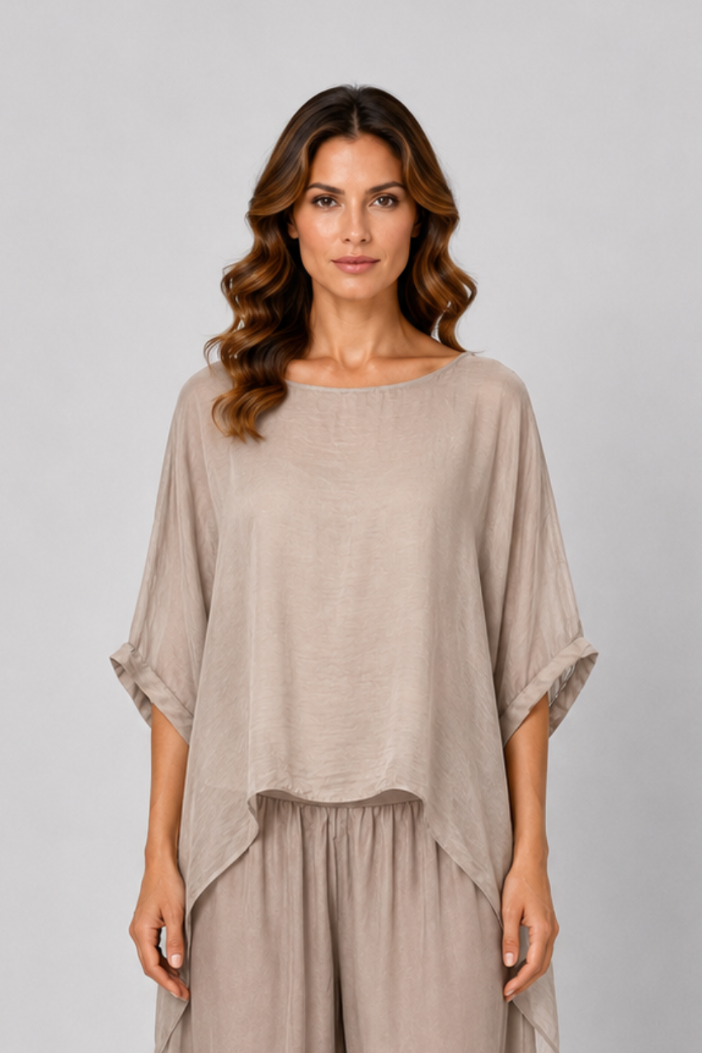 Silky bat Blouse - Deer