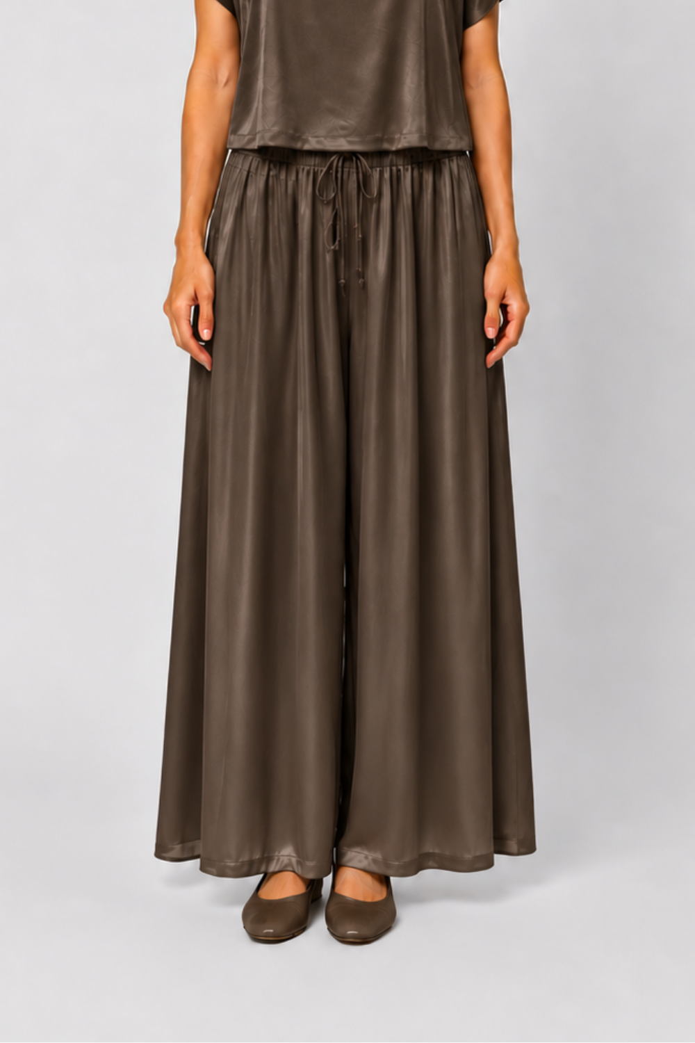 Blush Wide Pants - Choco