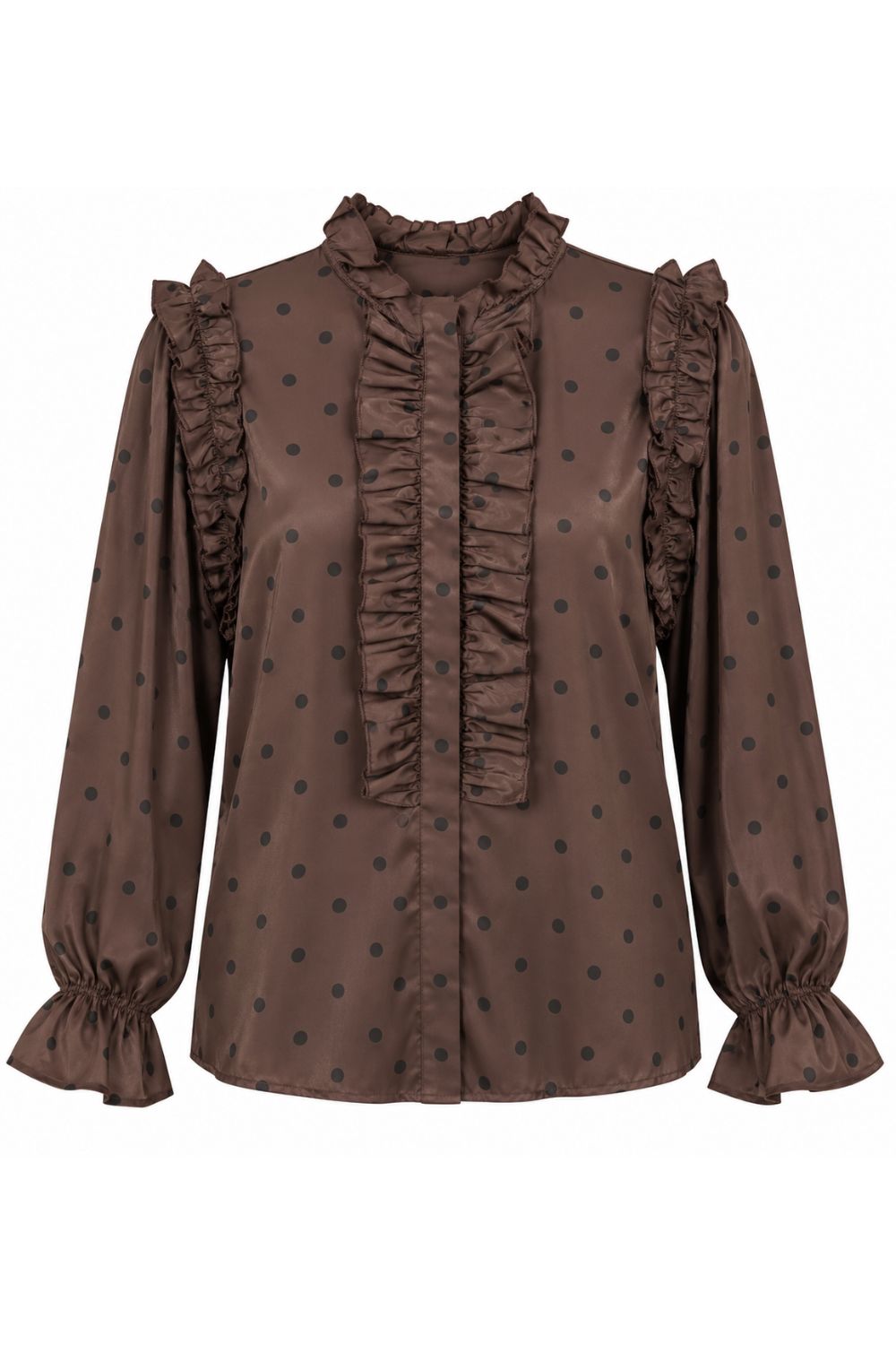 Costamani Dots Shirt Shirts Choco