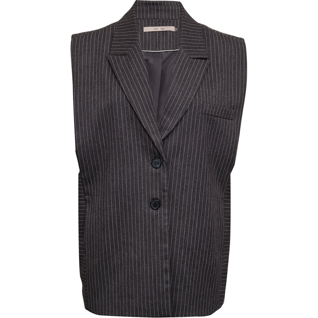 Costamani Ferell Vest Kimonos/ Vest Dark Grey Pin