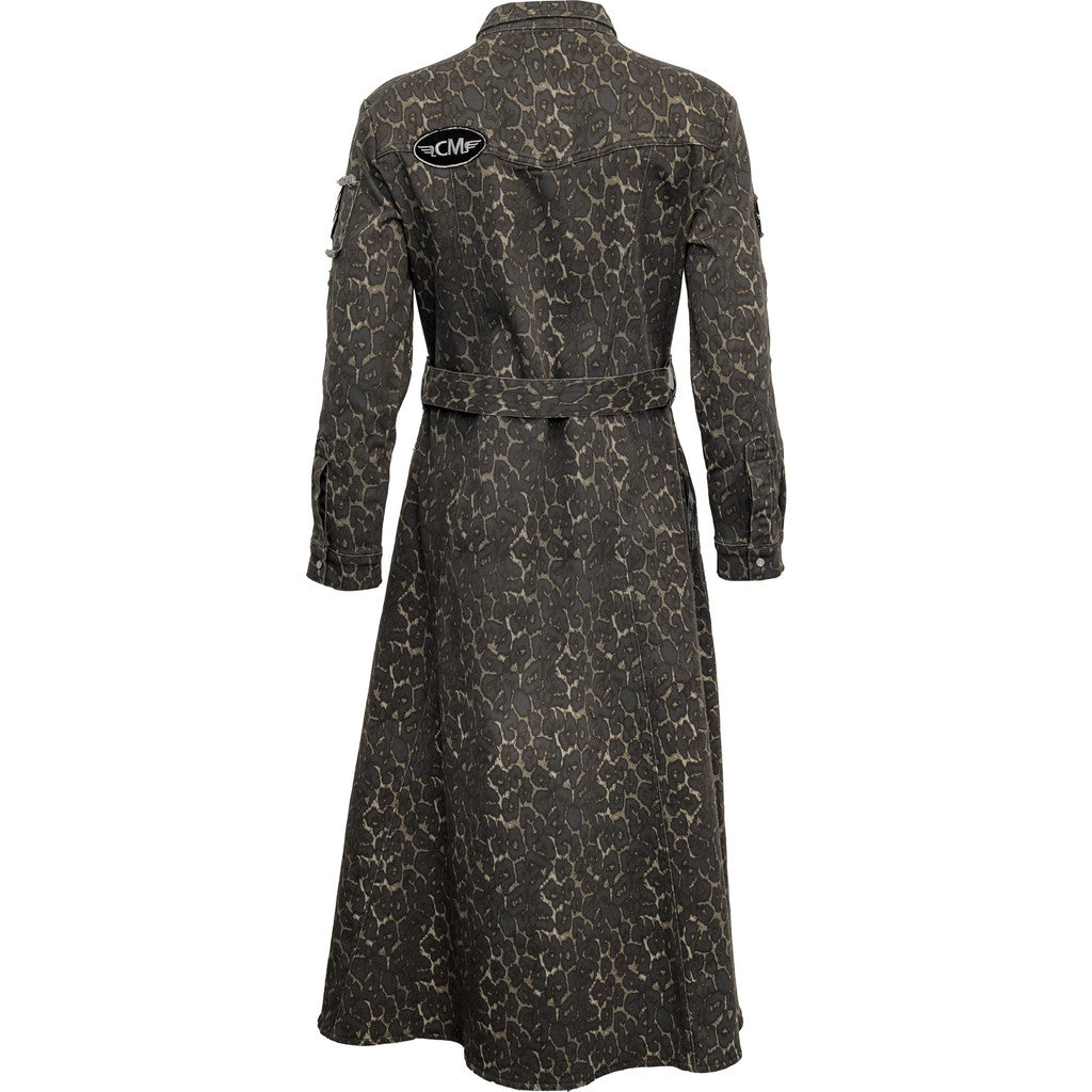 Costamani Foxy Leopard Long Dress Dresses Grey