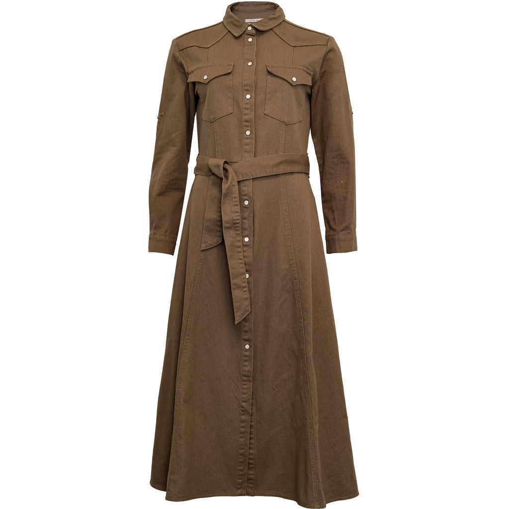 Costamani Foxy Solid Long Dress Dresses Army
