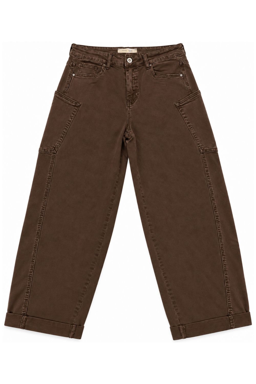 Costamani Freddy Solid Barrel Jeans Choco