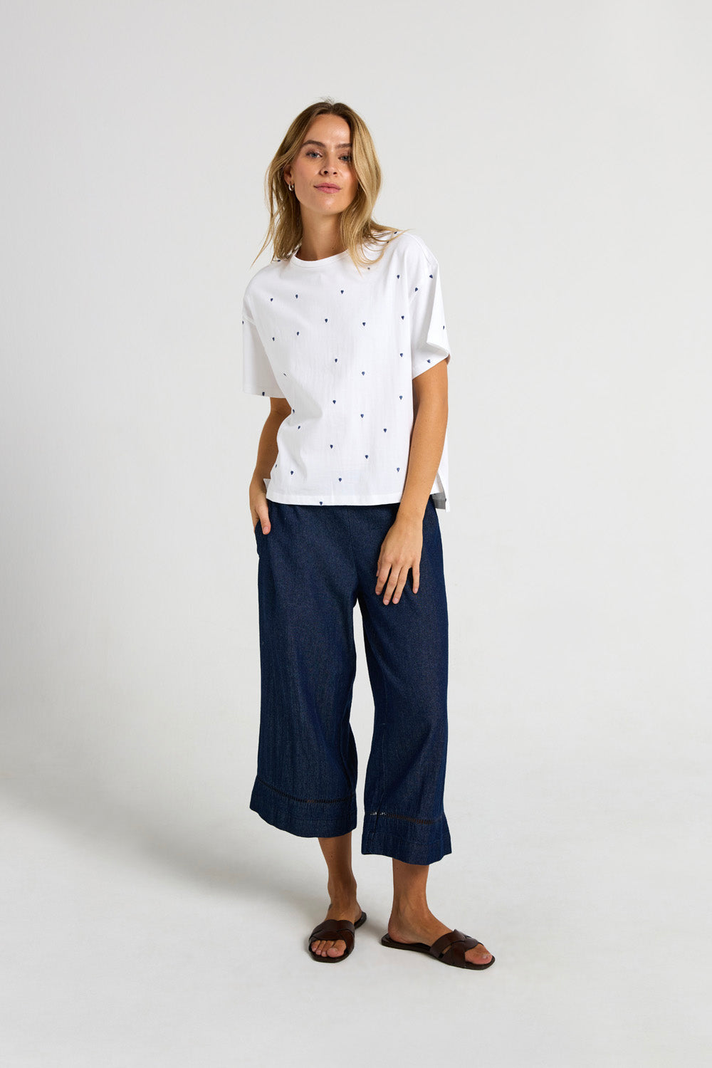 Costamani Heart Tee T-shirts Sea Blue Heart