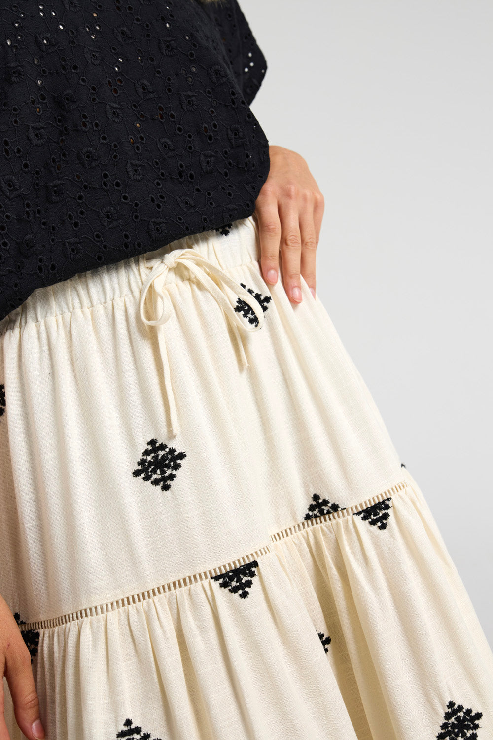 Costamani Ice Skirt Skirts Black/Whisper Embo