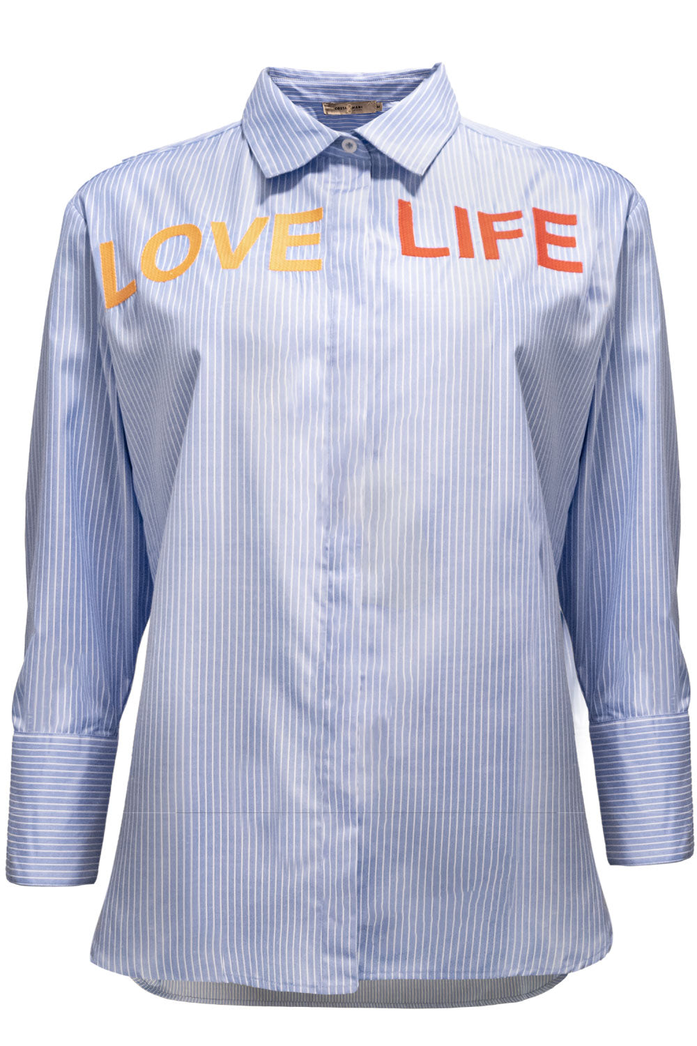 Costamani Letters Shirt Shirts Blue