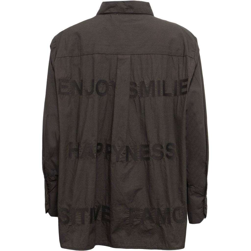 Costamani Letters Shirt Shirts Black