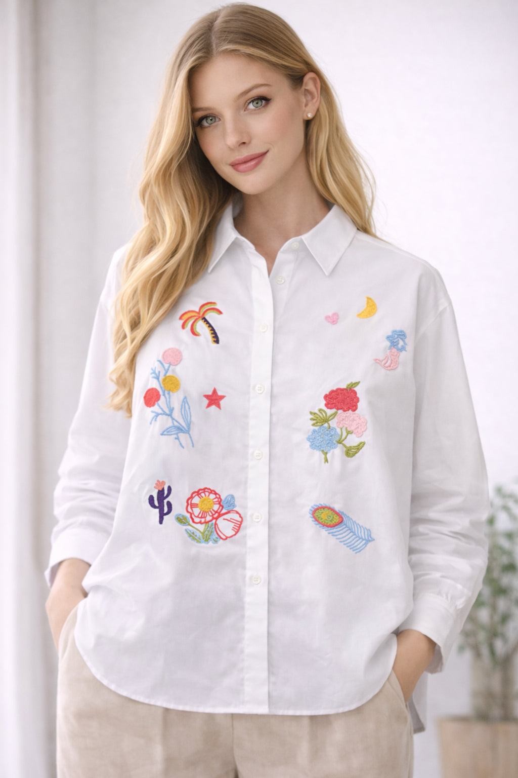 Costamani Mia Shirt Shirts White / Palm