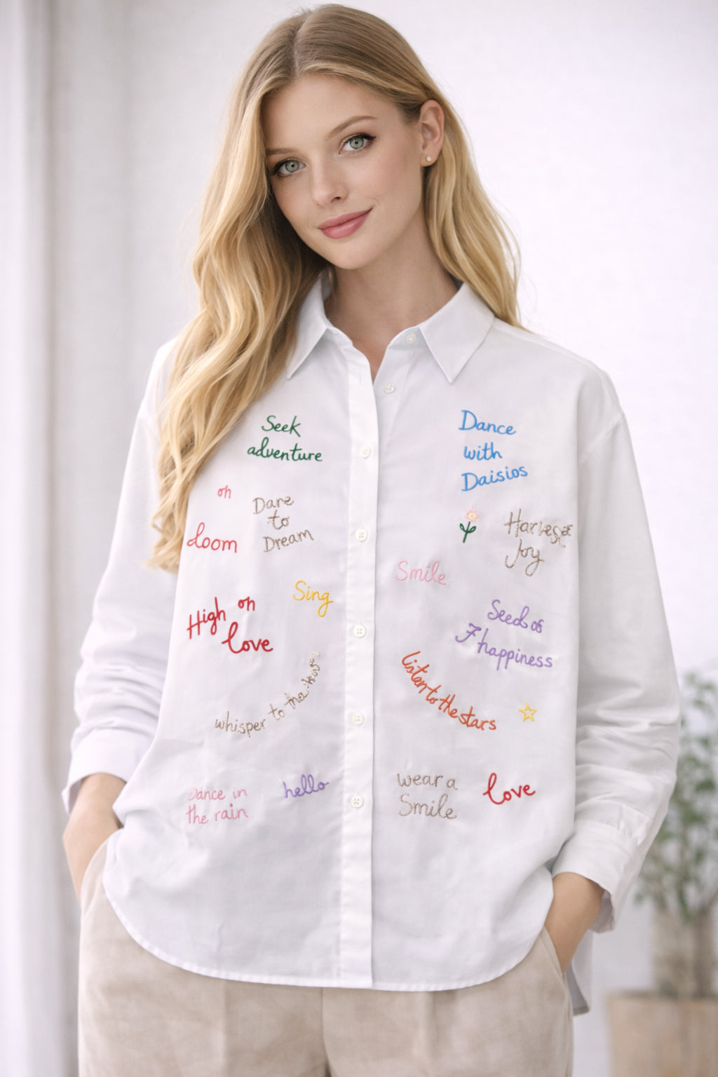 Costamani Mia Shirt Shirts White / Text