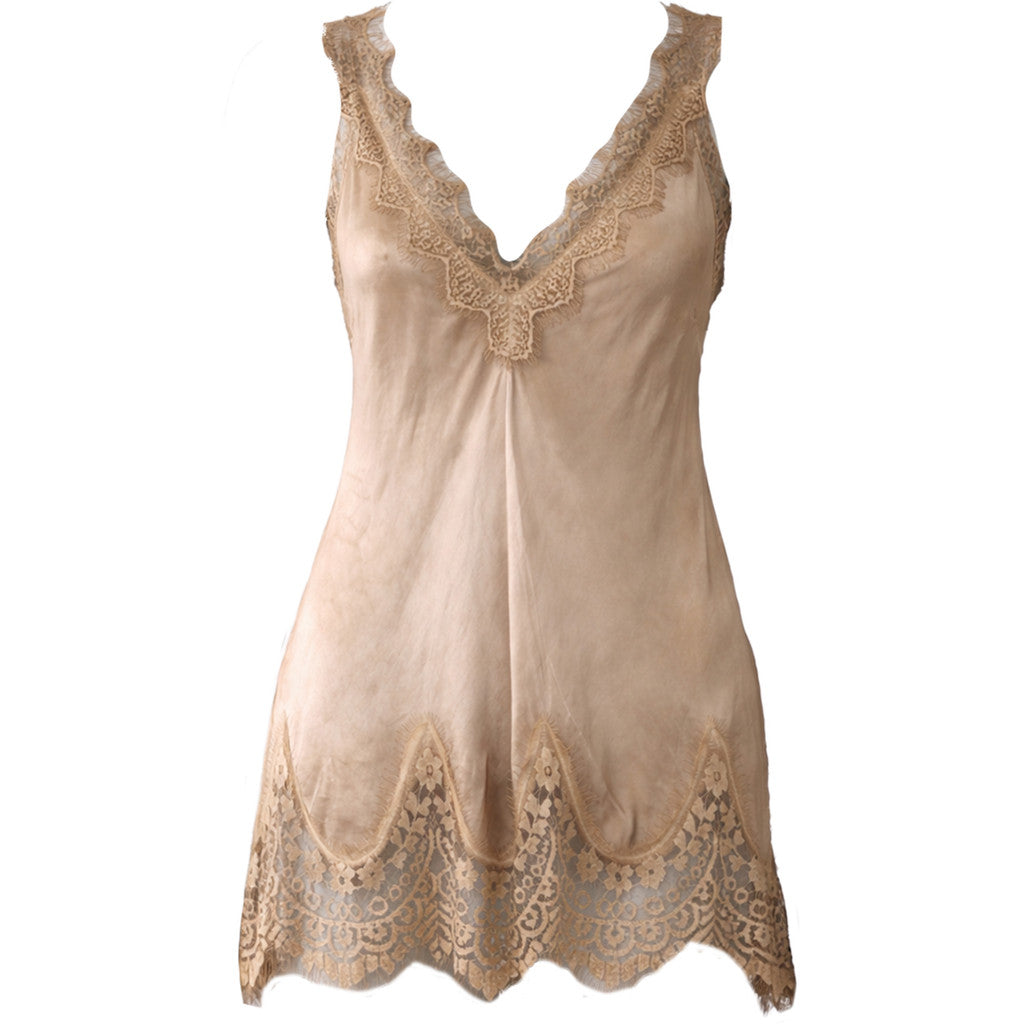 Costamani Mila Lace Top Tops Golden sand