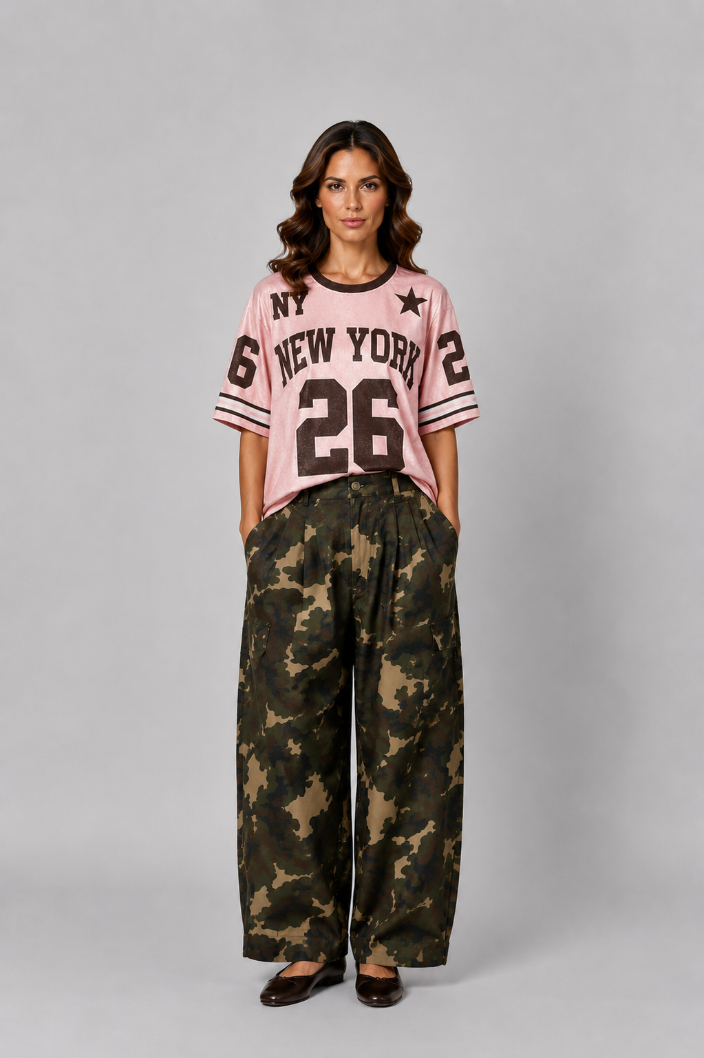 New York Tee - Rosa