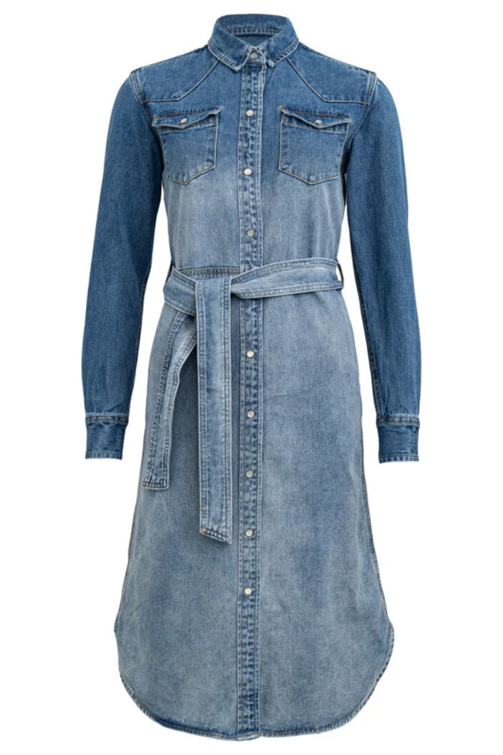 Faded denim dress - Denim