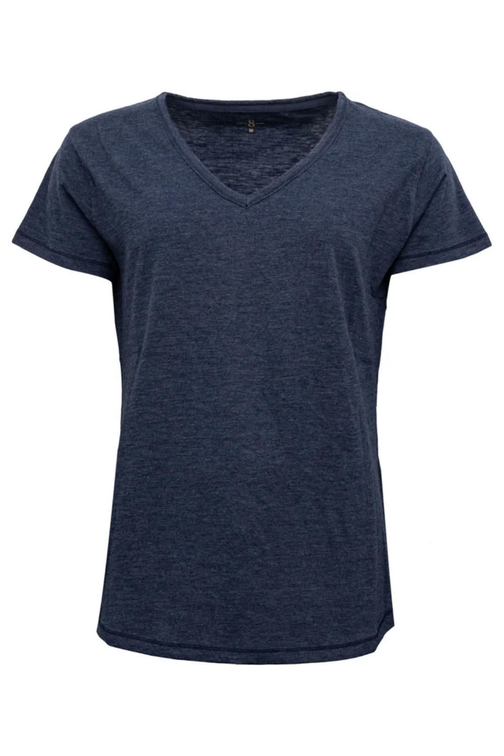 Basic S/S Tee V-neck - Navy