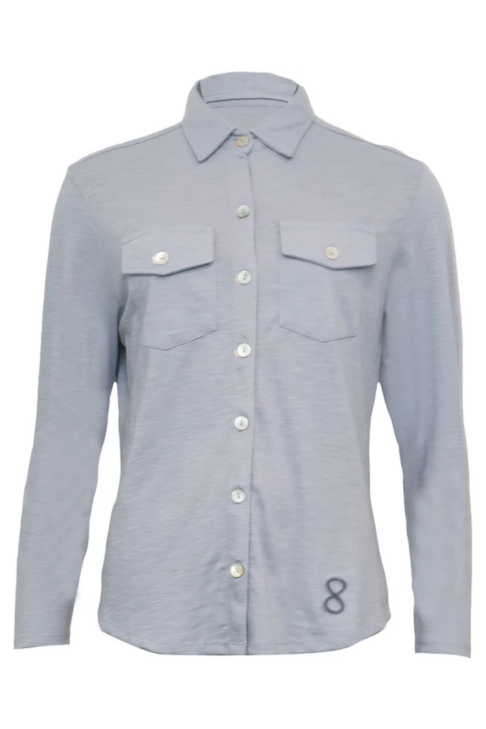 Logo Basic Skjorta - Zenblå