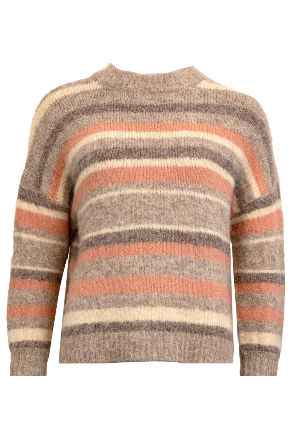 Belfort Stickad Tröja - Dusty Rose Mix