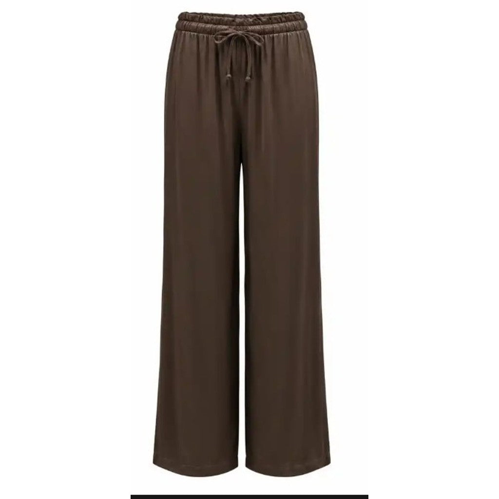 Costamani Satin Pants Pants Choco