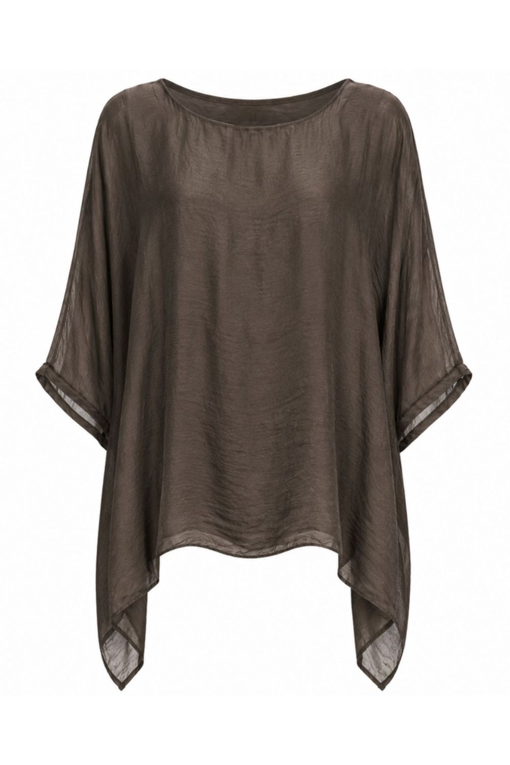 Costamani Silky bat Blouse Blouse Choco