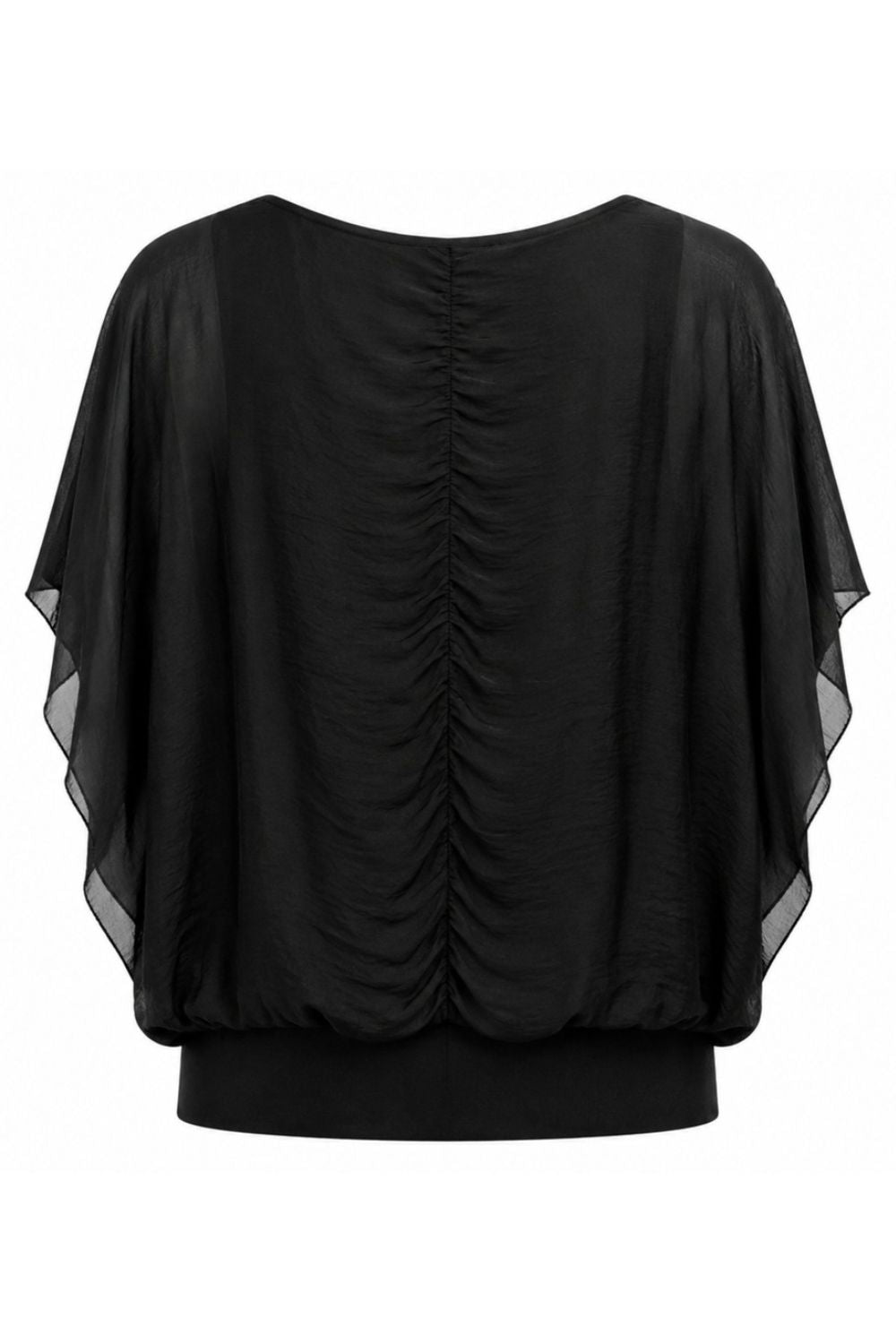 Costamani Silky ss Blouse Blouse Black