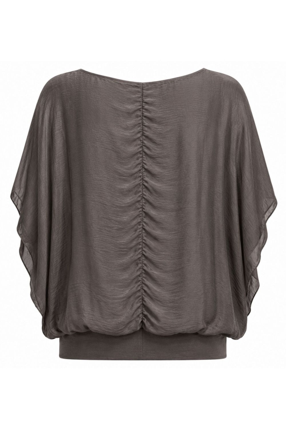 Costamani Silky ss Blouse Blouse Grey