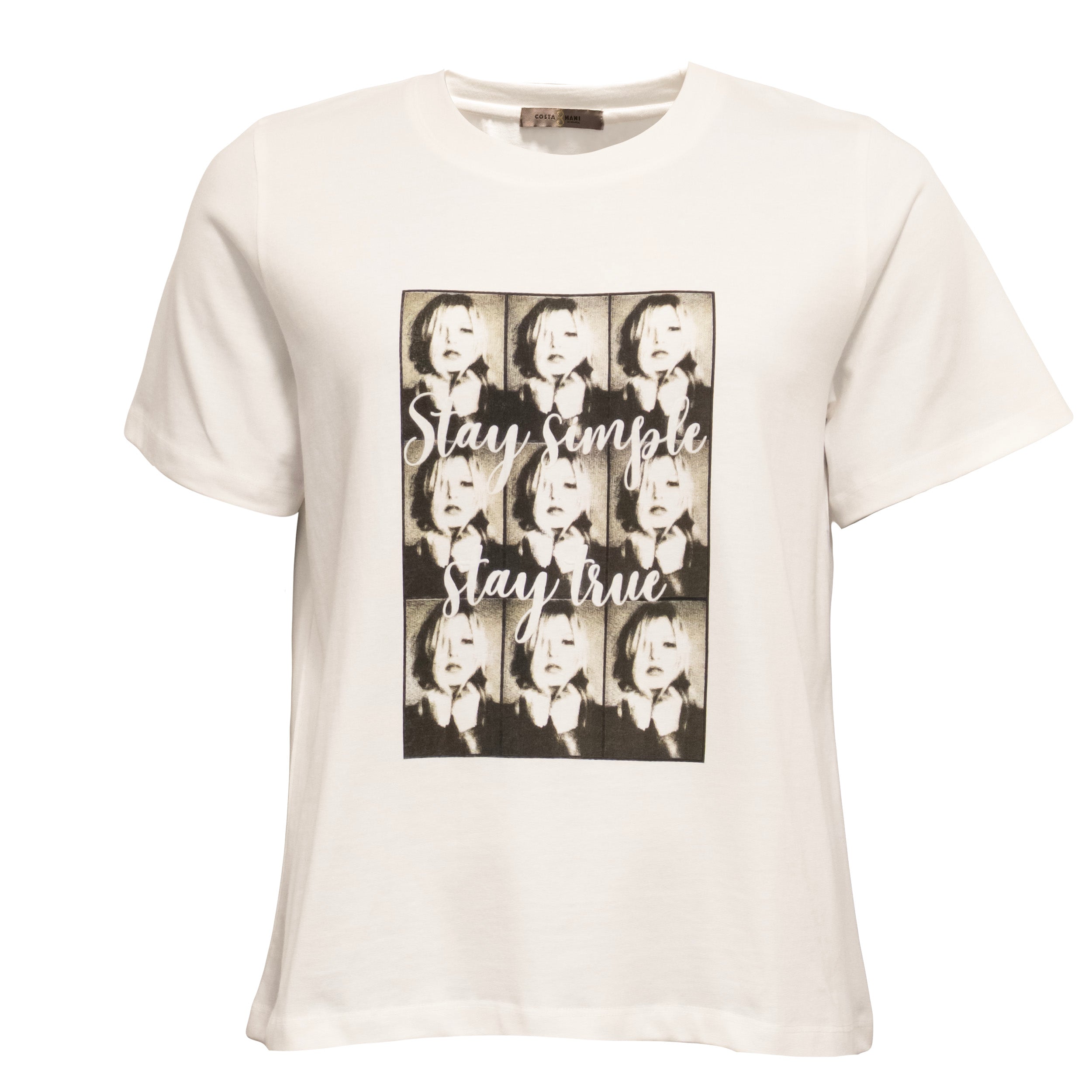 Costamani Small Faces O Tee T-shirts White/black