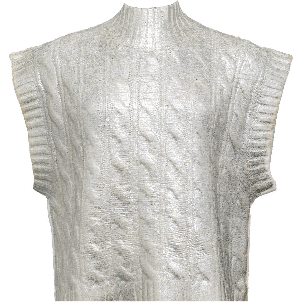 Costamani Star Knit Vest Knits Silver