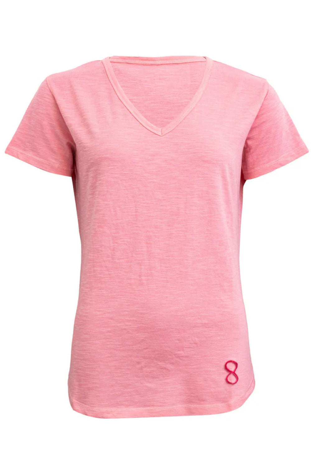 Costamani T-shirt logo v-neck T-shirts Pink