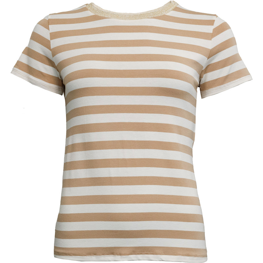 Costamani Tonny Stripe Tee T-shirts Sand Stripes