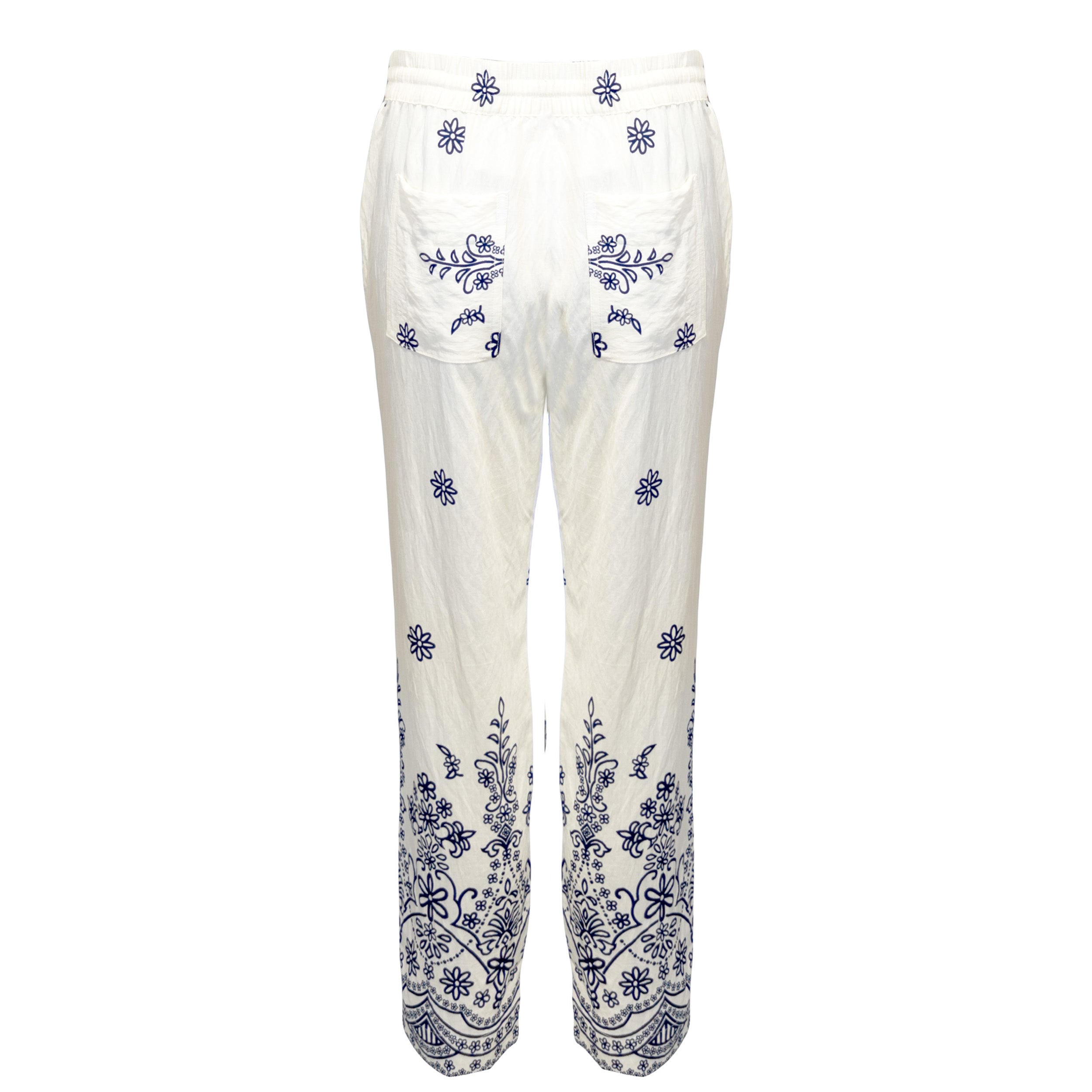 Costamani Wishi Pants Pants Sea Blue Flower