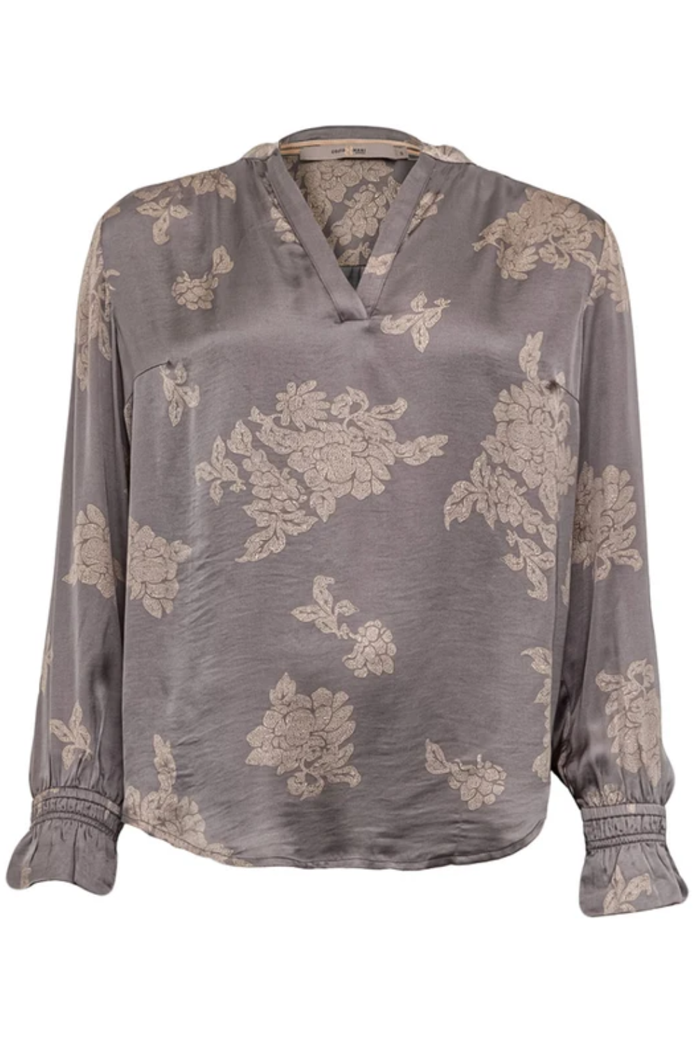 Flower Shirt - Grey/Sand
