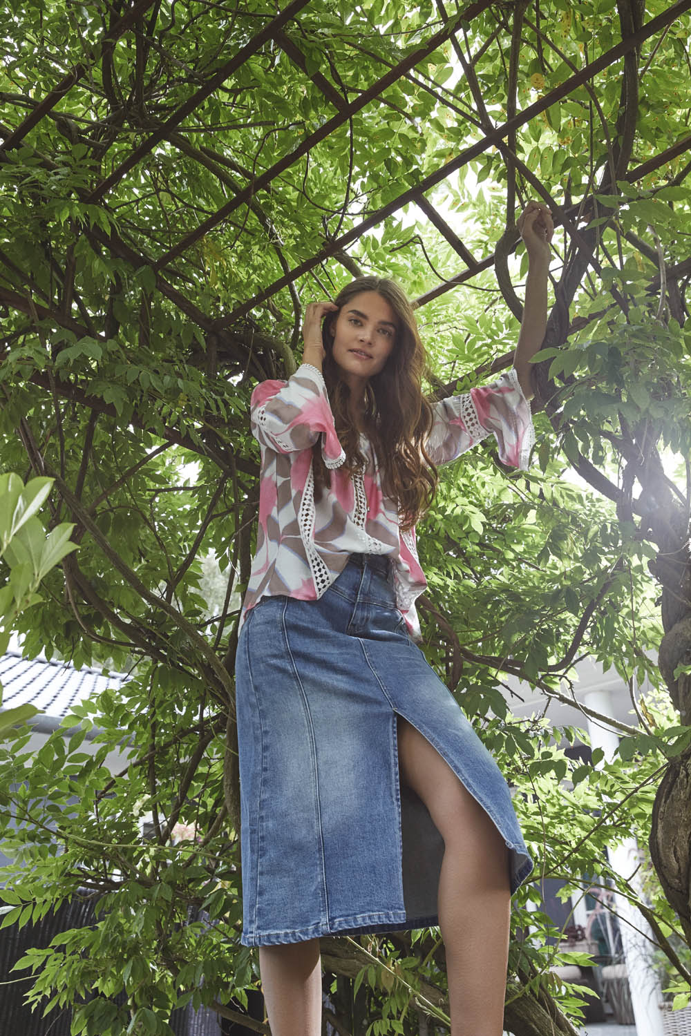 Bella Skirt - Denim blue