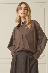 Balloon L/S Shirt - Choco