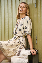 Zinnia Dress - Black/Whisper