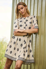 Zinnia Dress - Black/Whisper