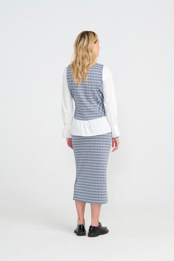 Watson Skirt - Denim Letters