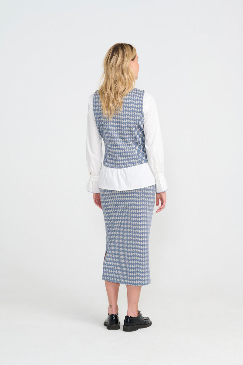 Watson Skirt - Denim Letters